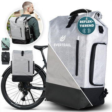 Vollreflektierende 3in1 Fahrradtasche