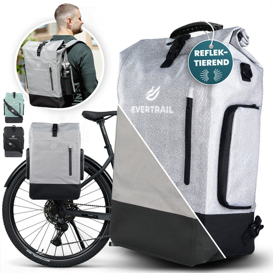 Vollreflektierende 3in1 Fahrradtasche